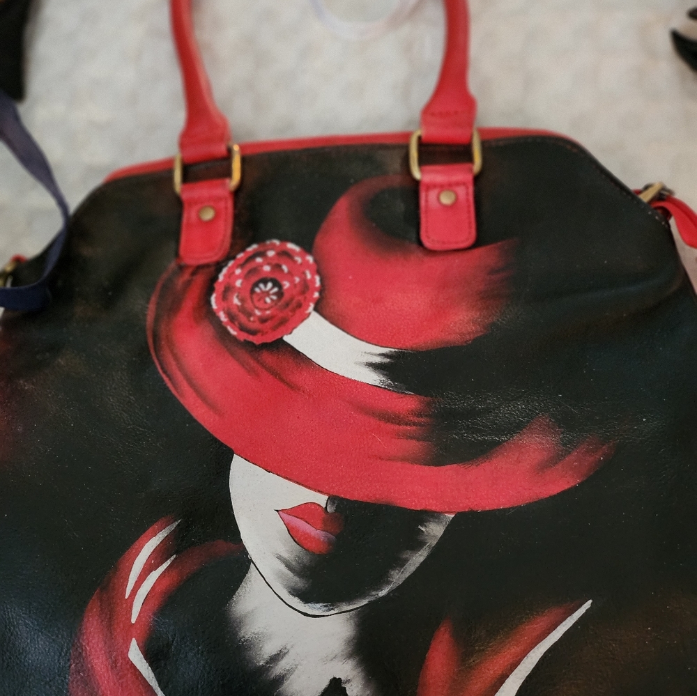 Handpainted purse